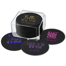 Design Your Own New Year's Eve Round Coasters
