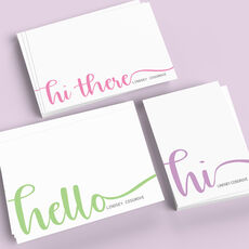Just Saying Hello Flat Note Card Collection