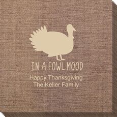 In A Fowl Mood Bamboo Luxe Napkins