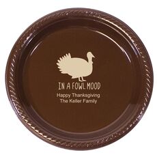 In A Fowl Mood Plastic Plates