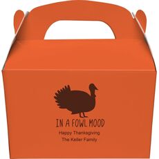 In A Fowl Mood Gable Favor Boxes