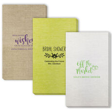 Design Your Own Bridal Shower Bamboo Luxe Guest Towels