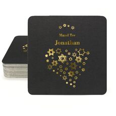 Jewish Star Party Square Coasters