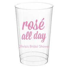 Rosé All Day Clear Plastic Cups
