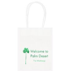 Palm Tree Silhouette Mini Twisted Handled Bags