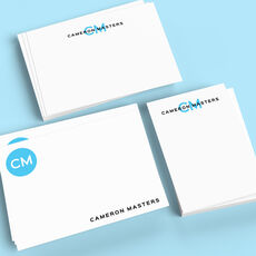 Simplicity Initials Flat Note Card Collection