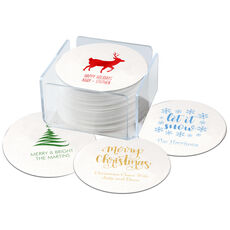 Design Your Own Christmas Round Coasters