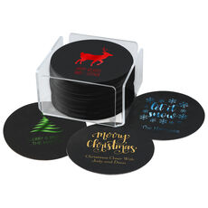 Design Your Own Christmas Round Coasters