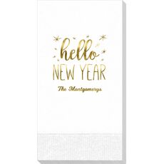Hello New Year Guest Towels