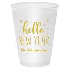 Hello New Year Shatterproof Cups