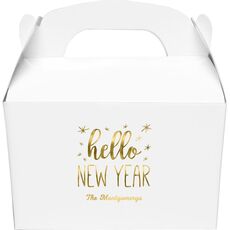 Hello New Year Gable Favor Boxes