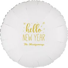 Hello New Year Mylar Balloons