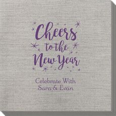 Cheers to the New Year Bamboo Luxe Napkins