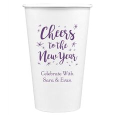 Cheers to the New Year Paper Coffee Cups