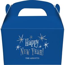 Radiant Happy New Year Gable Favor Boxes