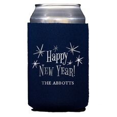 Radiant Happy New Year Collapsible Koozies