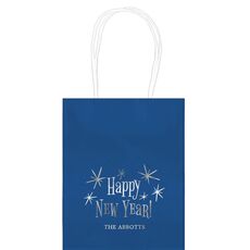 Radiant Happy New Year Mini Twisted Handled Bags