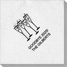 2025 New Years Glasses Deville Napkins