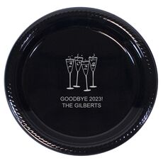 2024 New Years Glasses Plastic Plates