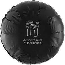 2024 New Years Glasses Mylar Balloons