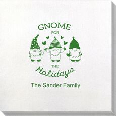 Gnome For The Holidays Bamboo Luxe Napkins