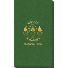 Gnome For The Holidays Linen Like Guest Towels
