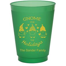 Gnome For The Holidays Colored Shatterproof Cups