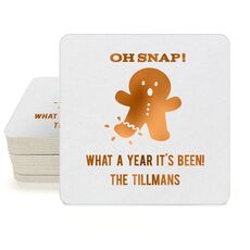 Oh Snap Square Coasters
