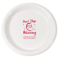 Don't Stop Believing Plastic Plates