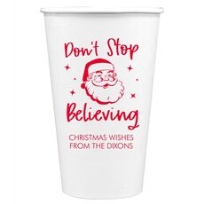Don't Stop Believing Paper Coffee Cups