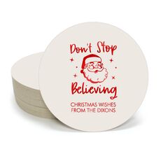 Don't Stop Believing Round Coasters