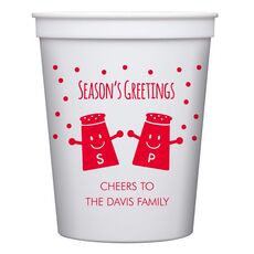 Season's Greetings Stadium Cups