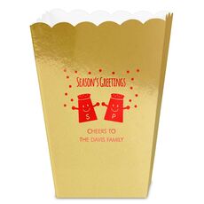 Season's Greetings Mini Popcorn Boxes