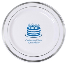 Design Your Own Birthday Premium Banded Plastic Plates