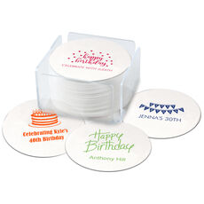 Design Your Own Birthday Round Coasters