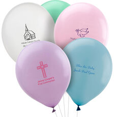 Design Your Own Christian Celebration Latex Balloons