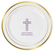 Design Your Own Christian Celebration Premium Banded Plastic Plates