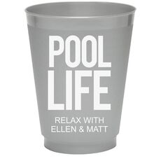 Pool Life Colored Shatterproof Cups