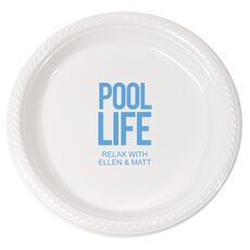 Pool Life Plastic Plates