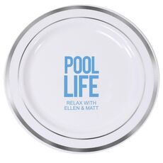 Pool Life Premium Banded Plastic Plates
