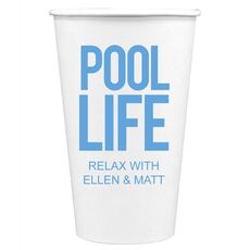 Pool Life Paper Coffee Cups
