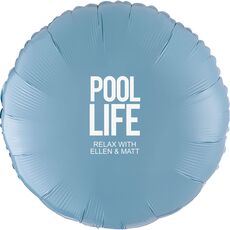 Pool Life Mylar Balloons