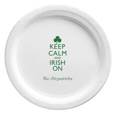 Keep Calm and Irish On Paper Plates