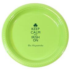 Keep Calm and Irish On Plastic Plates