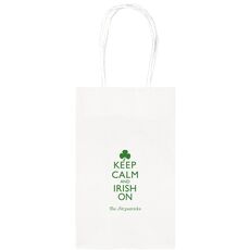 Keep Calm and Irish On Medium Twisted Handled Bags