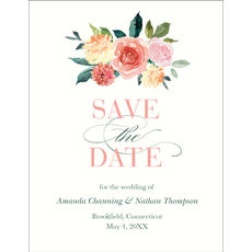 Spring Romance Save the Date Cards