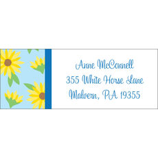 Sunflowers Return Address Labels