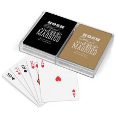 Nosh Drink and Be Married Double Deck Playing Cards