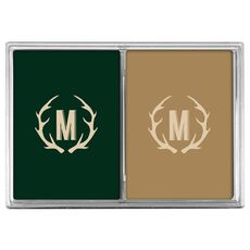 Antlers Initial Double Deck Playing Cards