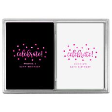 Confetti Dots Celebrate Double Deck Playing Cards